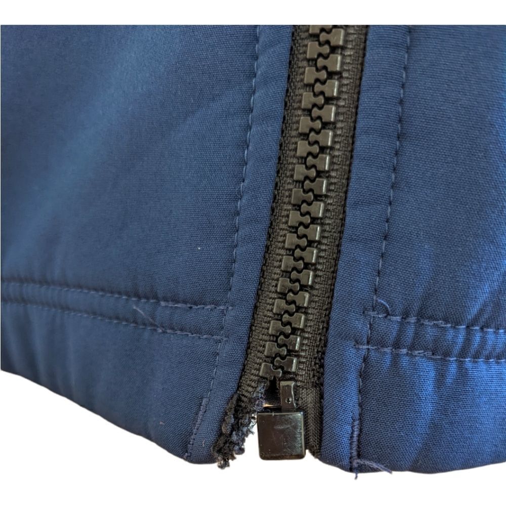 Canada WeatherGear Navy Full Zip Hooded Long Jacket Size S - Picture 13 of 13